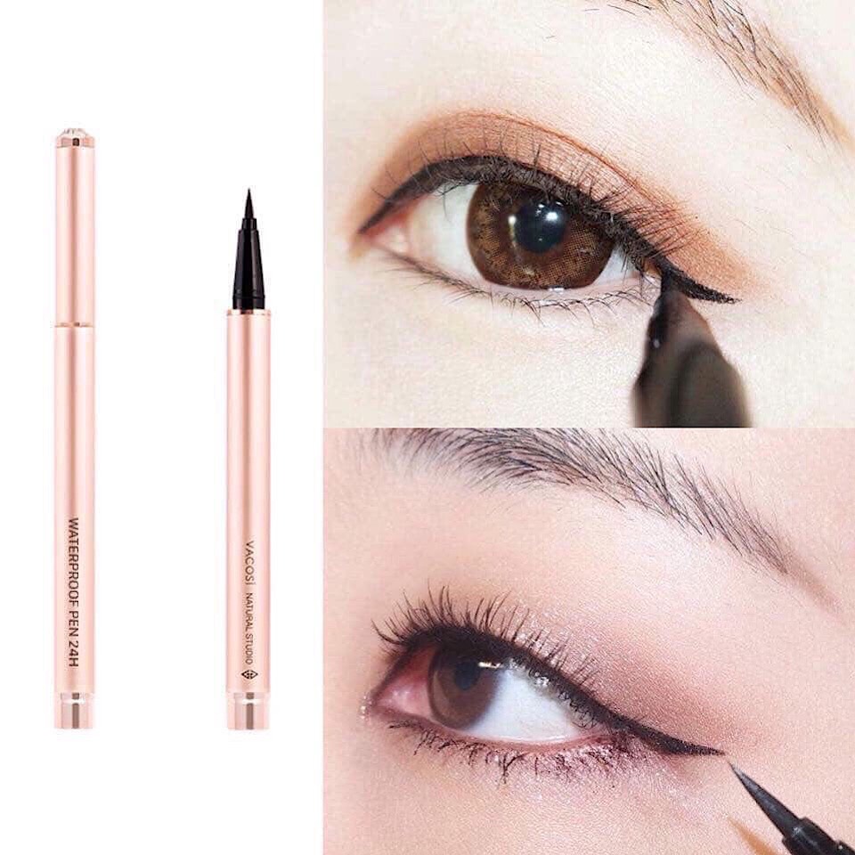 KẺ MẮT NƯỚC VACOSI WATERPROOF 24H PEN EYELINER